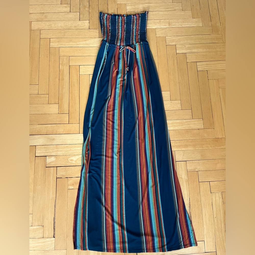 Chaser Multicolor strapless dress sz XS